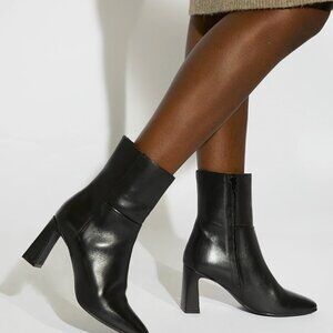 NWOT Dune London Orlie Leather Booties 39 / 8 US MSRP $180 NEW